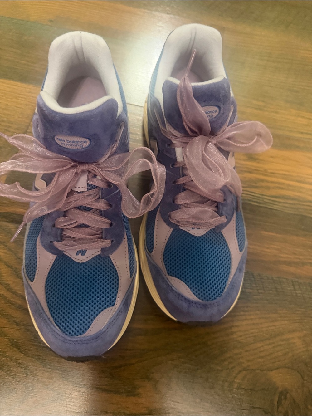 New Balance Women's Blue and Lavender Lace-Up Sneakers